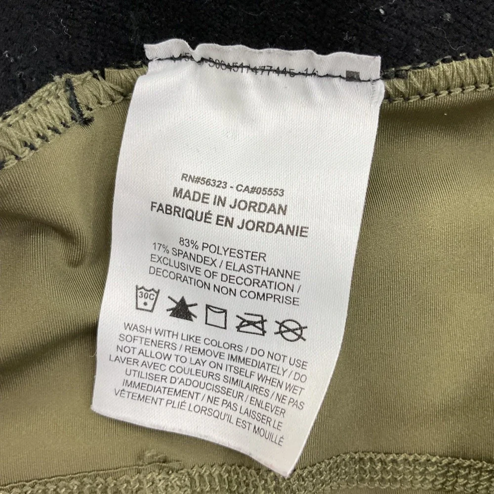 Nike Pro Compression Shorts 7'' Olive Green Train Athletic Gym Women's L DA0481